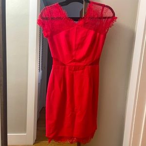 BCBG Lace Cut Out Cocktail Dress